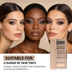 6 Colors Eyeshadow Palette Long-Lasting Rich Pigment Neutral Nude Tones Blendable Matte Shades Portable Daily Party Eye Makeup