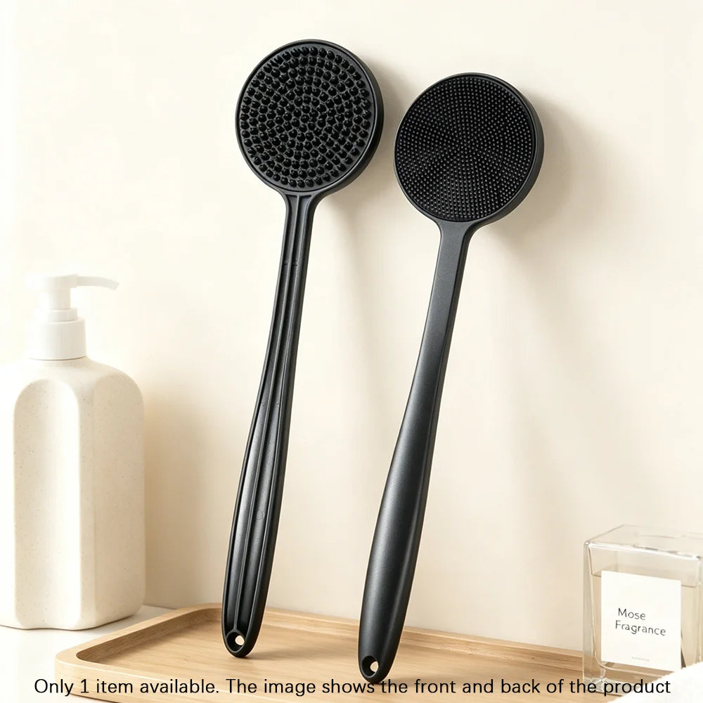 4-in-1 Multifunctional Cleaning Brush Silicone Shower Brush Set with Long Handle Massage Brush Bath Products And Tools