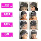 30 40 Inch Body Wave 13x6 HD Lace Frontal Wig Brazilian 13x4 Transparent Lace Front Human Hair Wigs For Women Pre Plucked
