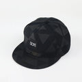 1PC DOPE Fabric triangle block print street dance hip-hop hat trend flat edge baseball hat men's and women's