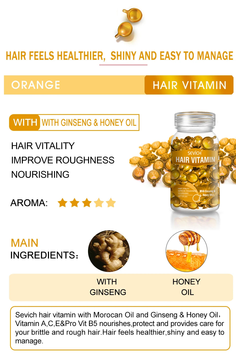 3IN1 Keratin Complex Oil Hair Vitamins Capsule Smooth Silky Hair Mask Repair Thermal Protection Hair Serum Oil Anti Hair Loss