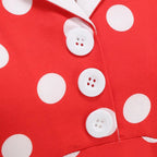 Polka Dot 50s 60s Vintage Dress Women Elegant Belted Robe Women Retro Rockabilly Prom Wedding Party Princess Dress
