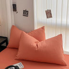 Cozy Bedding Set 3Pcs,1 Duvet Cover with Zipper Closure,2 Pillowcases,Solid Color,Super Soft, Machine Washable, Colorfast