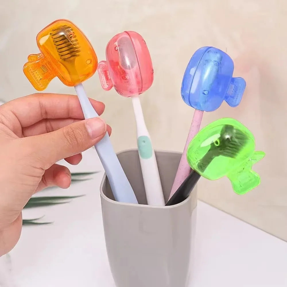 10/1PCS Toothbrush Dustproof Clips Plastic Toothbrush Head Protective Cover Portable Travel Camping Bathroom Brush Caps Case
