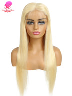 613 Glueless Wigs Human Hair 5x5 Lace Closure Wig Bone Straight Blonde Pre Plucked Glueless Wig Remy Human Hair Wigs Ready To Go