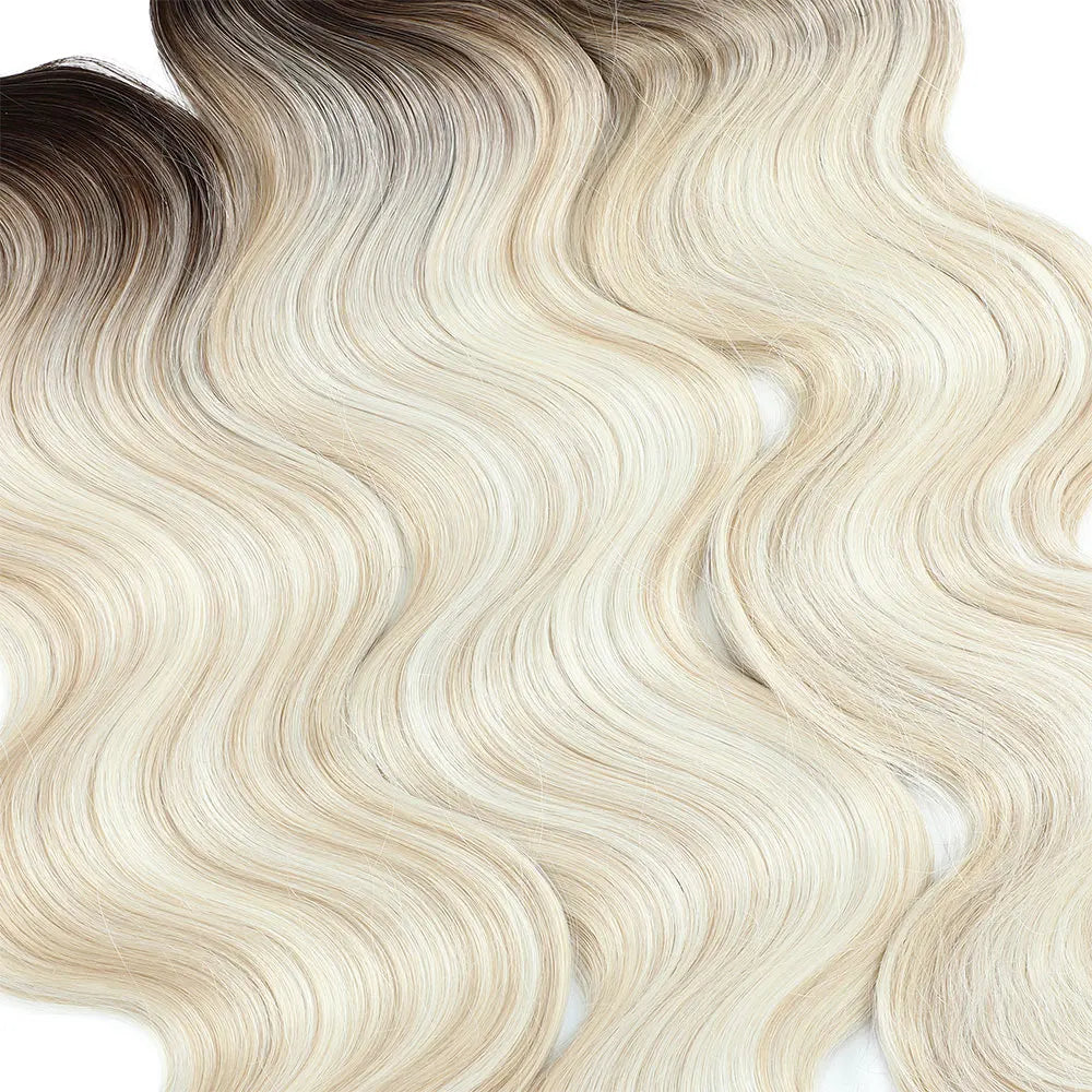 26 inch Body Wave Crochet Hair 3PCS Synthetic Braids Hair Ombre Blonde Balayage Natural Braiding Hair Extensions 300g/lot