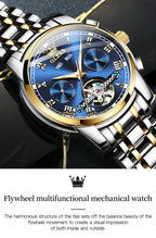 100% Original OLEVS Automatic Mechanical Couple Wrist Watches for Men and Women Waterproof Watches His or Hers Lover's Watch Set