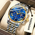 POEDAGAR Original Military Men Watches Waterproof Luminous Date Chronograph Man Watch Stainless Steel Men's Quartz Watches Reloj