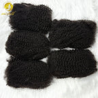 10-16Inch Natural 4C Afro Kinky Curly Bulk Human Hair Extensions No Weft Brazilian Remy Bulk for Locs Braiding Hair