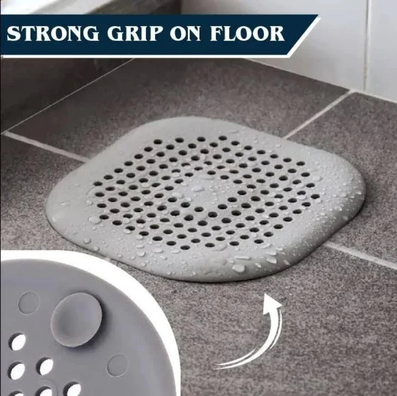 1/4pcs Shower Drain Plug Hair Catcher Stopper Kitchen Sink Strainer Sewer Silicone Bathroom Floor Bathtub Water Filter Home Tool