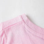 100% Cotton Little Dinosaur of Love Print Children’s Base Clothe Girl Comfortable T-shirt Outdoor O-neck Short Sleeve T-shirt