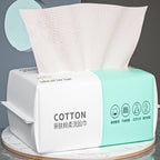 1 Pack 30 Count Thickened Disposable Face Towel 100% Cotton Soft Fabric Travel Cleansing Dry Wet Makeup Remover Pearl Cotton Reu