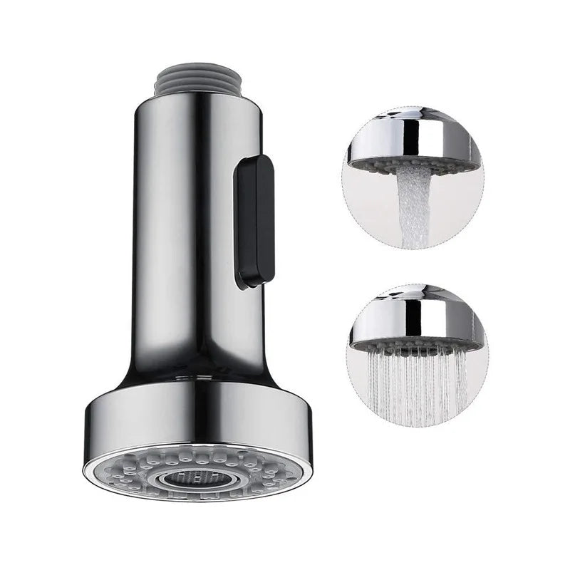 Pull Down Faucet Replacement Head 2 Function Mode Kitchen Faucet Pull Out Sprayer Head G1/2 for Kitchen Tap Sprayer Replacement