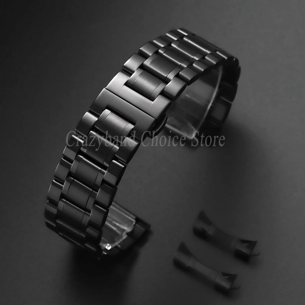 Stainless Steel Band 12mm 14mm 16mm 18mm 20mm 21mm22mm24mm for Seiko for Tissot Watch Strap Metal Replace Men Business WristBelt
