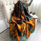 180*90cm fashion Luxury Brand Scarf Women Shawl  Wrap Spring muffler Hijab Bufanda Foulard Female Bandana Beach Stoles 2022 Silk
