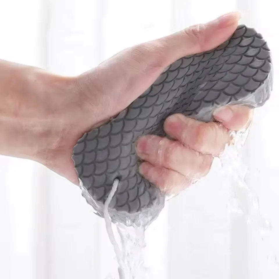 3D Magic Children Bath Sponge Body Exfoliating Dead Skin Sponge Massager Cleaning Shower Brushes Peeling Sponge Artifact