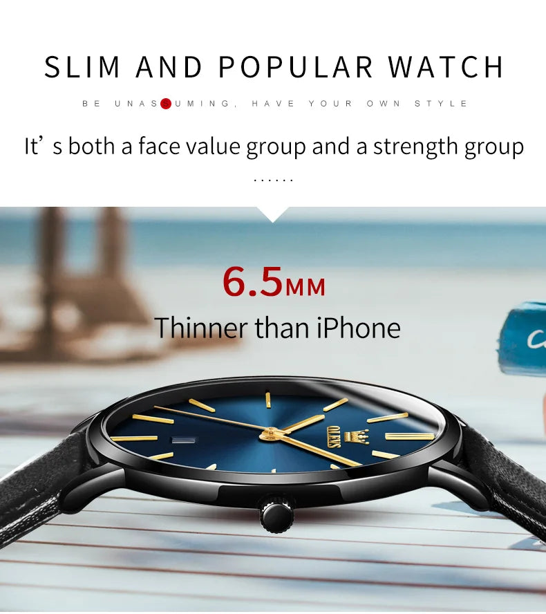 OLEVS 5869 Original Brand Fashion Men's Watch Simplicity Dial Trendy Quartz Watch Waterproof Date Milanese Mesh Belt  Wristwatch