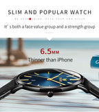 OLEVS 5869 Original Brand Fashion Men's Watch Simplicity Dial Trendy Quartz Watch Waterproof Date Milanese Mesh Belt  Wristwatch