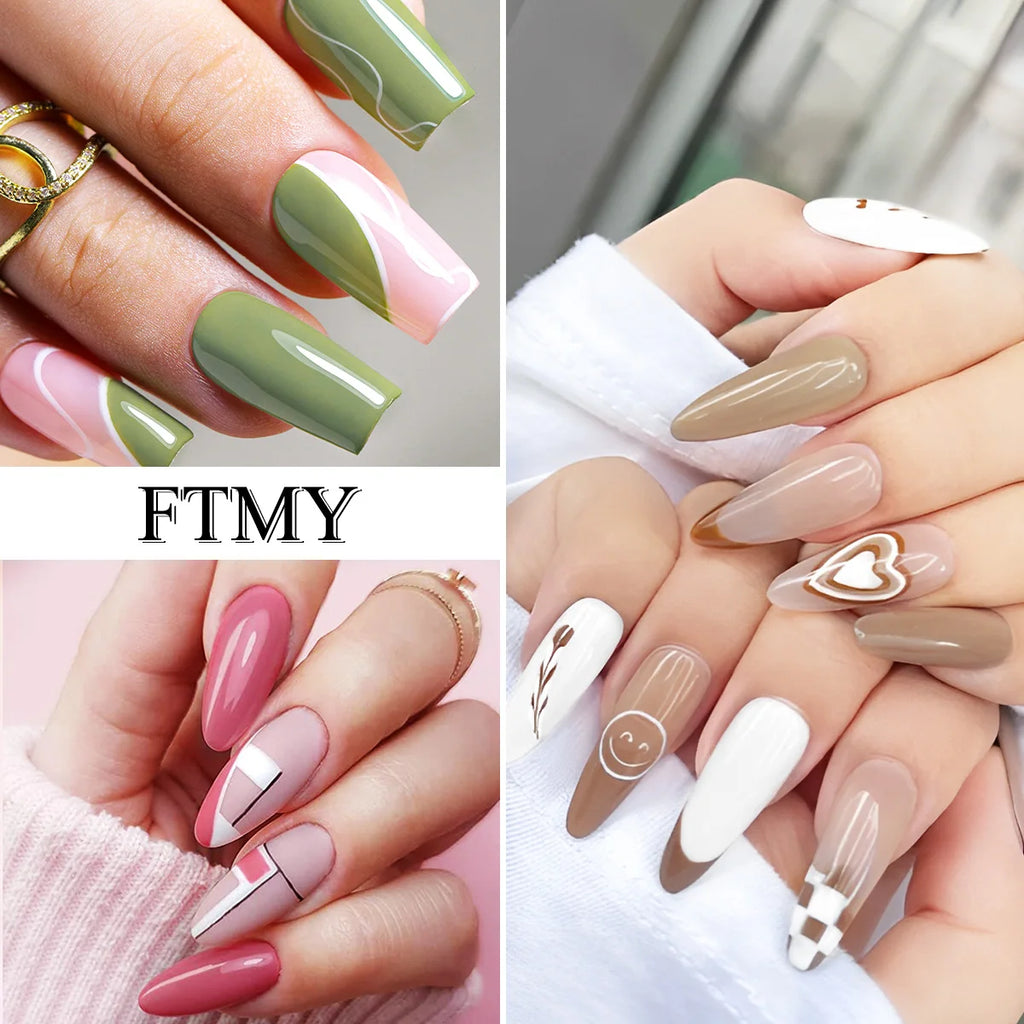 7pcs 7ml Gel Nail Polish Set Popular Color Gel Polish Soak Off UV LED Semi-Permanent Nail Gel Polish Manicure Varnish DIY Starte