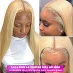 613 Blonde HD Transparent Lace Frontal Human Hair Wigs Tuneful 613 Malaysian Bone Straight 13x4 13x6 Lace Front Human Hair Wigs