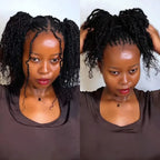 QVR Afro Kinky Bulk Hair No Attachment 50g Afro Curly Bulk 100% Human Hair Unprocessed Virgin Remy Braiding Hair for Dreadlocks