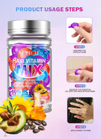 40pcs Mix Hair Vitamin Capsules Repairing Maltreated Frizzy Hair Silky Moisturizing Hair Oil Smoothing Nourishing Hair Care