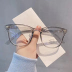 Glasses Ultralight Retro Transparent Frame Plain Men Women Anti Blue Light  Glasses  Party Decorate Eyeglasses Fake Glasses