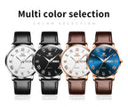 OLEVS 2920 Men Watch Fashion Business Roman Scale Waterproof Clock Luxury Brand Quartz Watch Leisure Calendar Week Men Watch