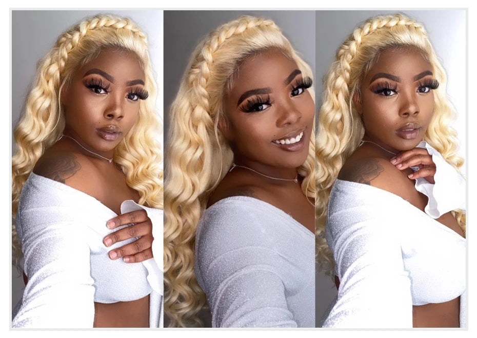 30 40 Inch 613 Human Hair Wig 13x6 Hd Lace Frontal Wigs For Women Body Wave 360 Wigs Human Hair Honey Blonde 13x4 Lace Front Wig