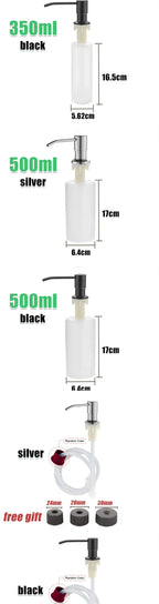 Stainless Steel Liquid Soap Dispenser Pump Kitchen Sink Hand Pressure Liquid Dispenser Kitchen Hardware Accessories