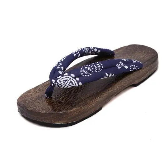 WHOHOLL Geta Anime Anime Cosplay Costumes Japanese Geta Sandals Summer Sandals Men Flat Wooden Shoes Clogs Slippers Flip-flops