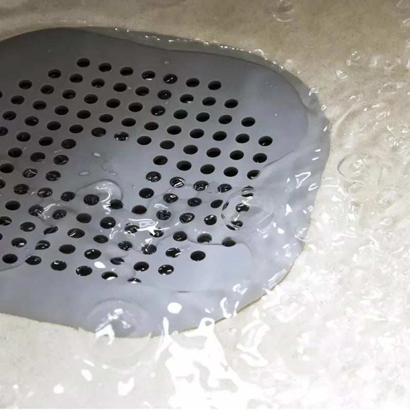 1pc Sink Anti Clogging Artifact Floor Drain Cover Bathroom Hair Filter Kitchen Sink Drain Hair Filter Mesh Cover TPR