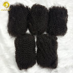 10-16Inch Natural 4C Afro Kinky Curly Bulk Human Hair Extensions No Weft Brazilian Remy Bulk for Locs Braiding Hair