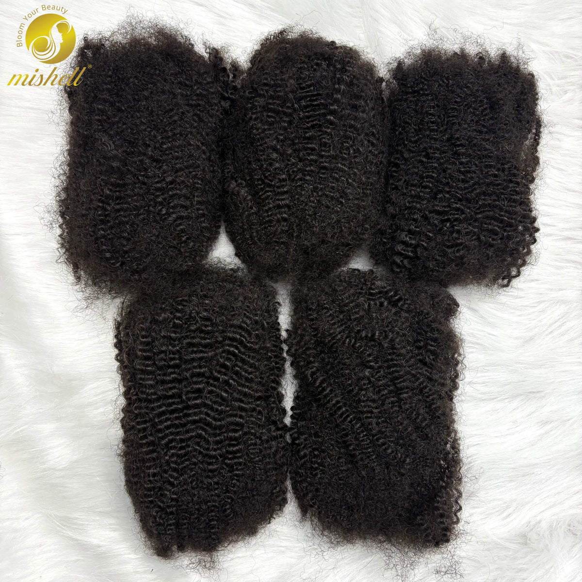 10-16Inch Natural 4C Afro Kinky Curly Bulk Human Hair Extensions No Weft Brazilian Remy Bulk for Locs Braiding Hair