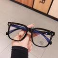 Transparent Computer Glasses Frame Women Men Anti Blue Light Square Eyewear Blackout  Optical Eyeglasses Lenses