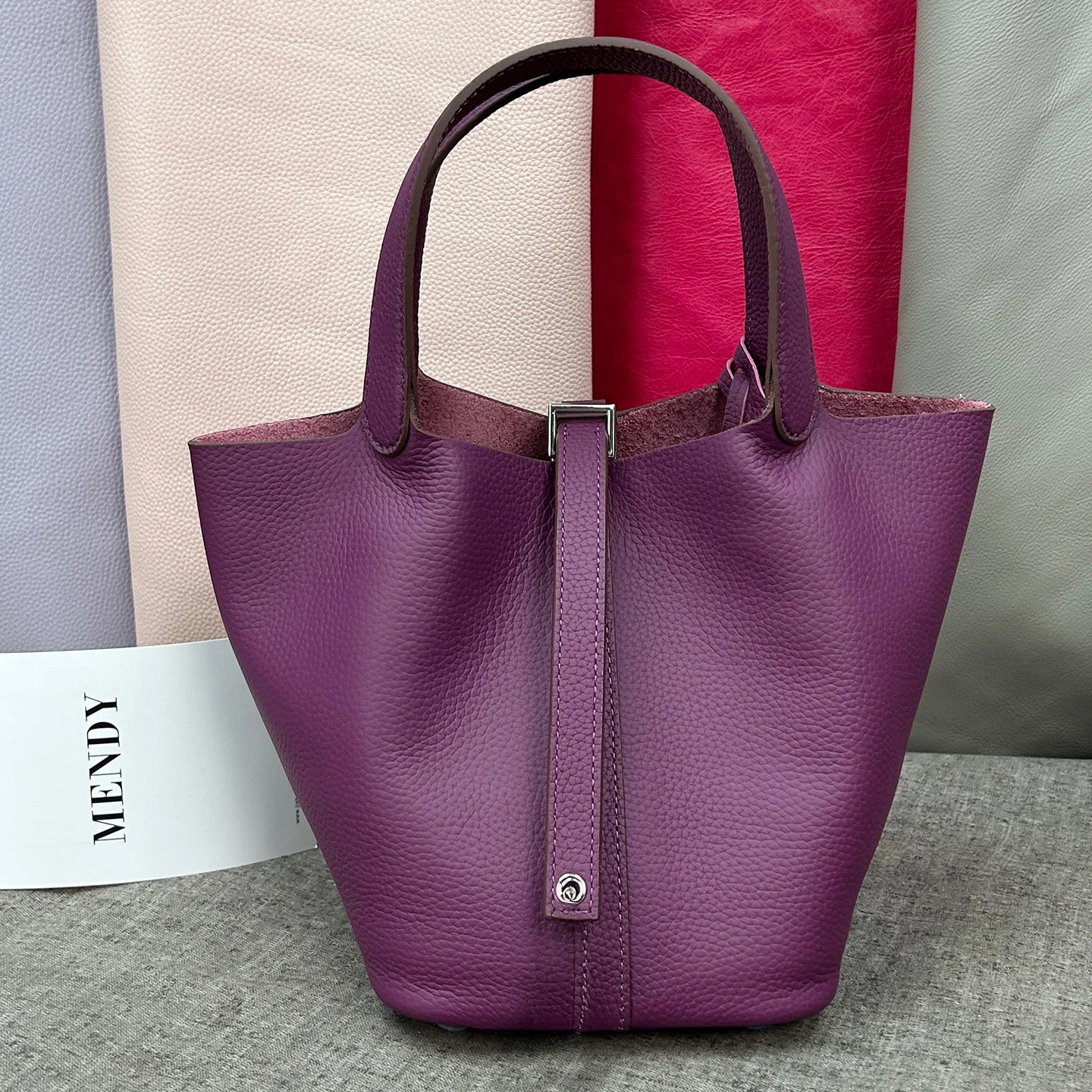 Brand Bucket Bag 18 22CM Women's Bags Trend 2026 Handbag Genuine Leather Luxury Designer Hand Bag Ladies New In Tote Bag