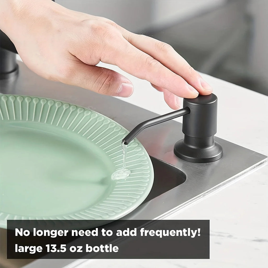 Sink Soap Dispenser for Kitchen Sink, Countertop Built in Sink Soap Dispenser with 40 Inch Extension Tube Kit