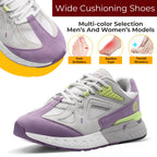 FitVille Women's Walking Shoes Wide Width Sneakers for Flat Foot Plantar Fasciitis Heel Pain Relief Lightweight Anti-slip Shoes