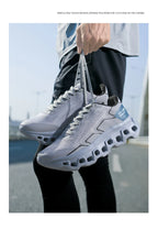 Men's Running Shoes Jogging Breathable Mesh Cushioning Non-Slip Outdoor Luxury Shoes Couple Trainer Race Sneakers Off-road Shoes