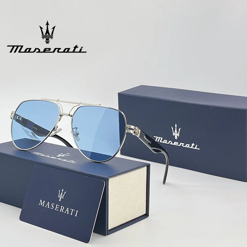 MASERATI Car High End UV400 Polarized Glasses For Quattroporte Levante Ghibli Mc20 Mcpura GT GranCabrio Grecale Drive Sunglasses