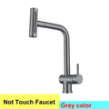 Hot Cold Touch on Kitchen Faucets Stainless Steel Pull Out Kitchen Sink Mixer Tap Black Smart Sensor Touch Kitchen Sink Faucet