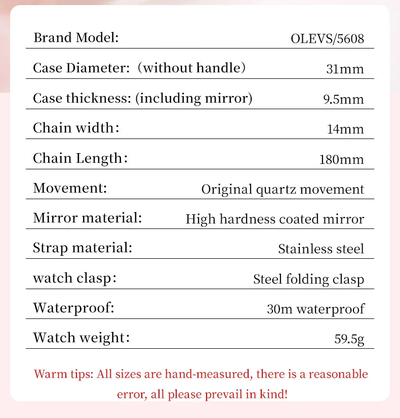 OLEVS 5608 Women Fashion Watch Stainless Steel Calendar Night Light Watch Original Brand Elegant Women Quartz Watch Reloj Mujer