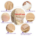 Honey Blonde 613 HD Lace Frontal Wig 13x6 Human Hair Body Wave Wigs for Women 36 Inch 200 Density Brazilian 13x4 Lace Front Wigs