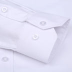 Quality 100%Cotton Men Dress Long Sleeve Shirt Solid Male Plus Size Regular Fit Business Social Office Shirt White Blue S-8XL