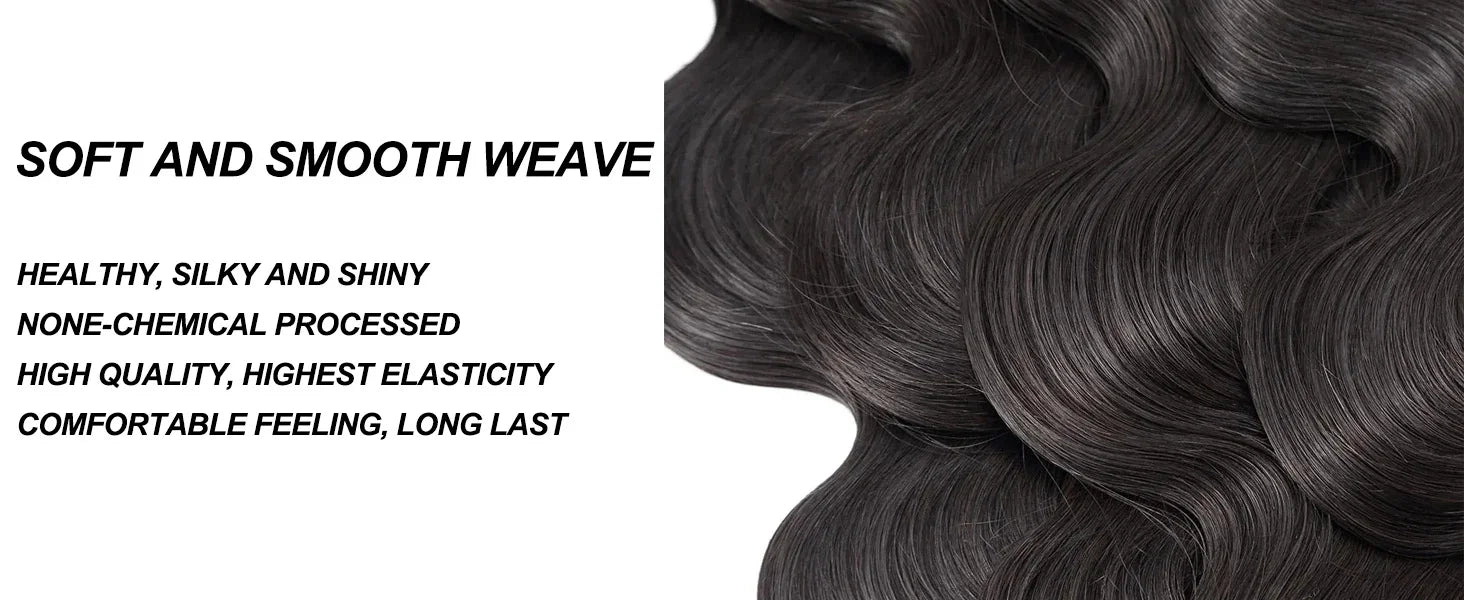 Loose Deep Wave Human Hair Bundles Unprocessed Brazilian Virgin Remy Curly Hair Extension Natural Black Color for Women