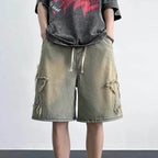 Summer casual workwear shorts men's loose sports pants Men's Denim Shorts Summer Design Casual Hip Hop Everything ropa hombre