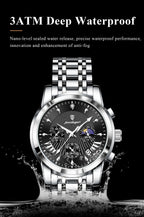 POEDAGAR Original Military Men Watches Waterproof Luminous Date Chronograph Man Watch Stainless Steel Men's Quartz Watches Reloj