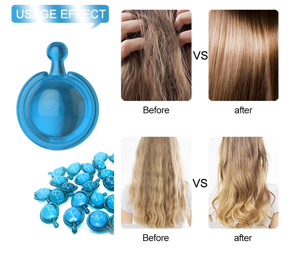 Mix Hair Vitamin Capsule Fast Repairing Maltreated Frizzy Hair Silky Moisturizing Hair Oil  Nourishing Keratin Complex Serum Oil