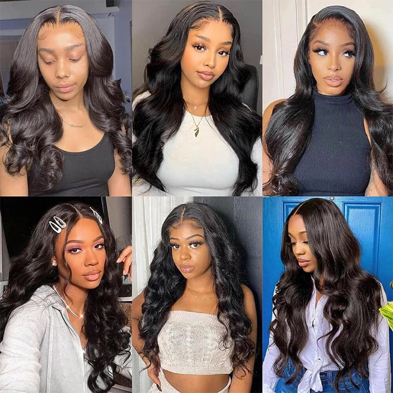 Body Wave Human Hair Lace Frontal Wigs 30inch Brazilian 13x6 Lace Frontal Wig Loose Wave 13x4 Transparent Lace Front Wig 200%
