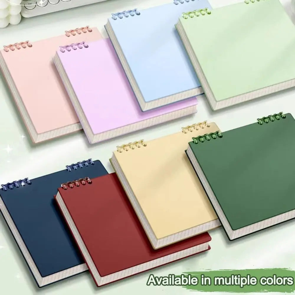 Multifunctional 120 Pages Loose-leaf Notebook Color Flip Up Diary Book Detachable Grid Inner Pages Notepad for School Office